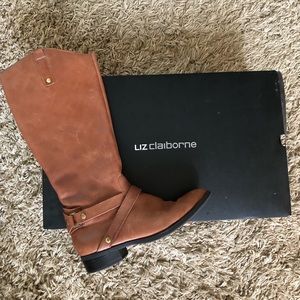 Liz Claiborne Leather Boots Size 9